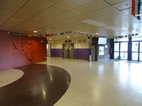 Drapeau dans le hall