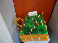 Un champ de carrottes lumineux qui avance seul